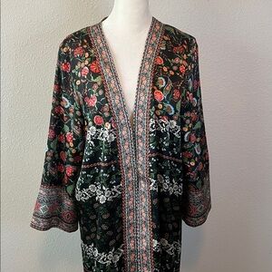 Alice + Olivia Nessa Reversible Kimono Multicolor Print Size XS/S